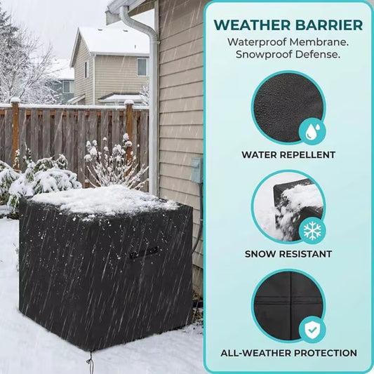 Outdoor Air Conditioner Unit Cover Heavy Duty Waterproof Dustproof Windproof UV Resistant 