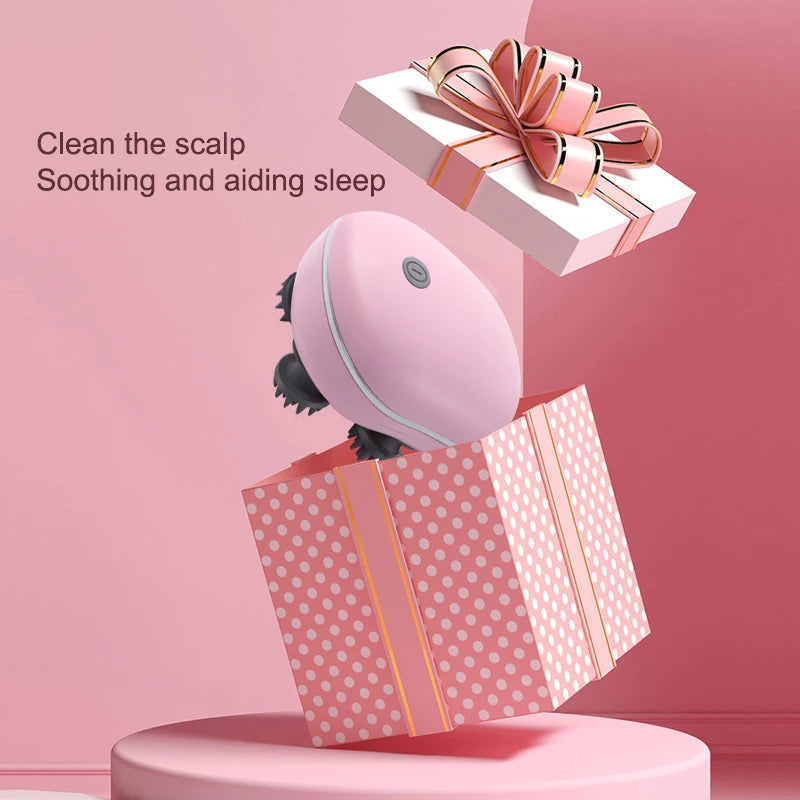 Rechargeable Electric Scalp Massager Brush - Handheld Hair Growth Stimulator for Ultimate Relaxation