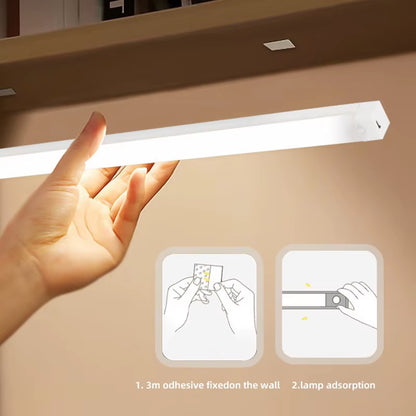 Rechargeable Wireless LED Motion Sensor Night Lights for Closet, Kitchen, Bedroom, Cabinet, and Stairs