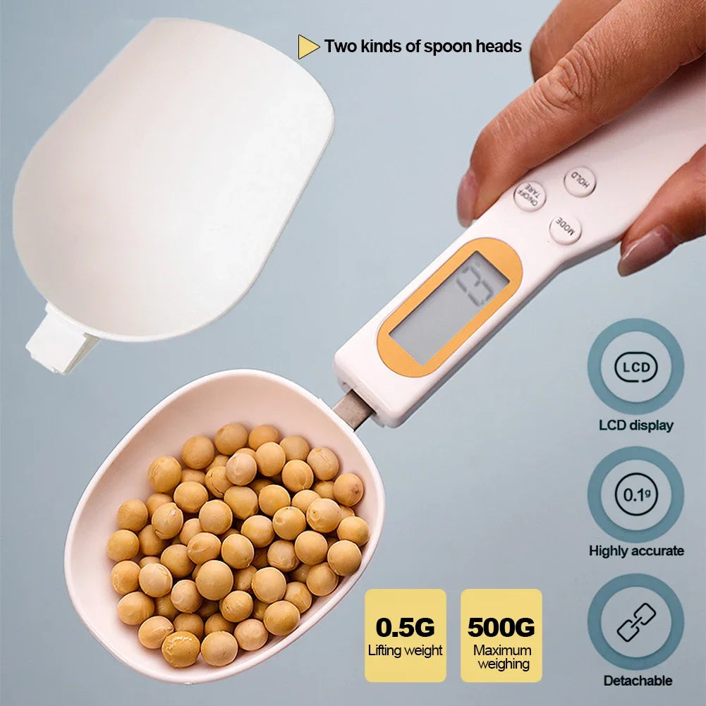 Digital Measuring Spoon Scale (500g / 0.1g) – LCD Electronic Food & Baking Scoop