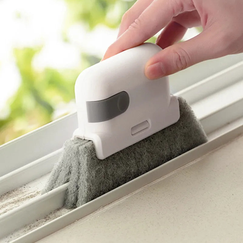 Ultimate Window Groove Cleaning Tool - Handheld Brush for Door Gaps, Keyboards, and Kitchen Floors