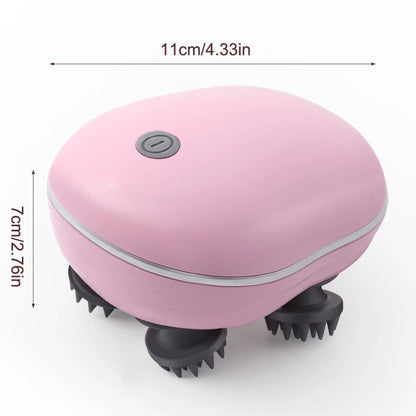 Rechargeable Electric Scalp Massager Brush - Handheld Hair Growth Stimulator for Ultimate Relaxation