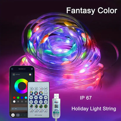 Vibrant USB LED Strip Lights - Perfect for Car Decoration & Festive Celebrations!