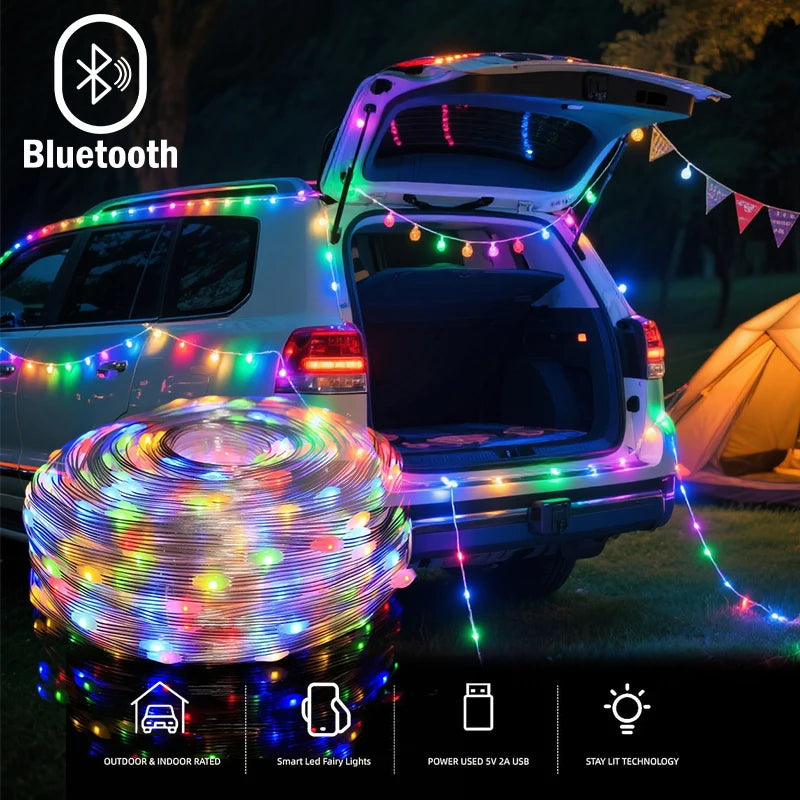 Vibrant USB LED Strip Lights - Perfect for Car Decoration & Festive Celebrations!