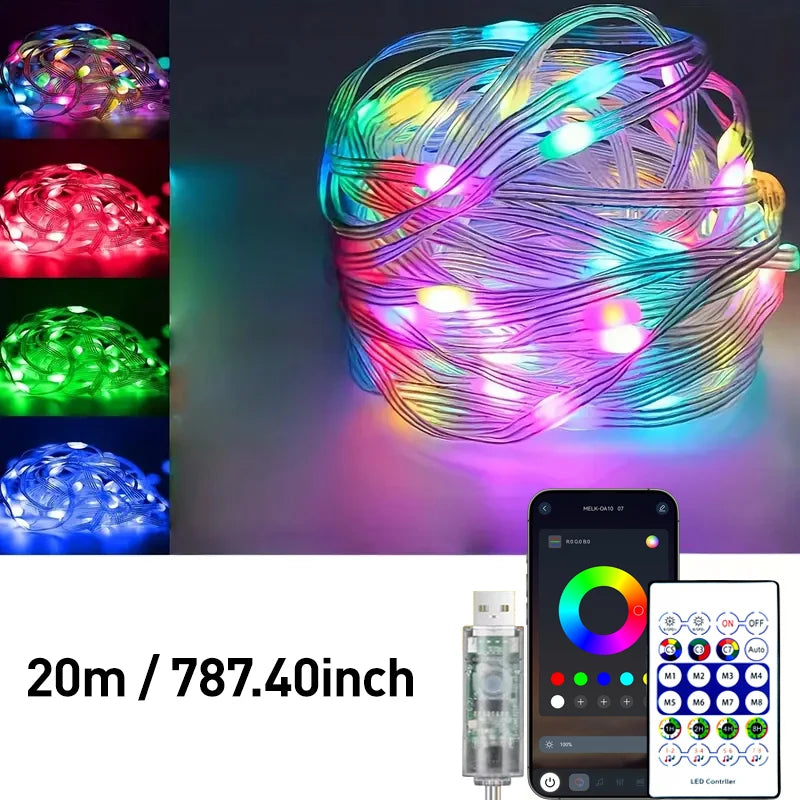 Vibrant USB LED Strip Lights - Perfect for Car Decoration & Festive Celebrations!
