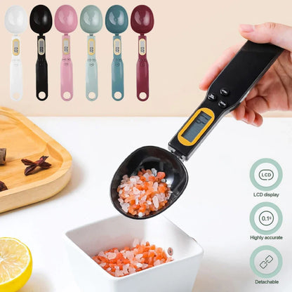 Digital Measuring Spoon Scale (500g / 0.1g) – LCD Electronic Food & Baking Scoop
