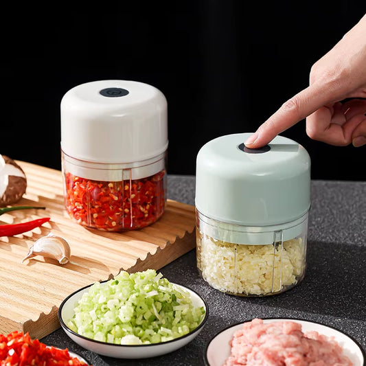 Electric Kitchen Food Chopper USB Portable Meat Grinder Vegetable Chopper - Kitchen Gadgets